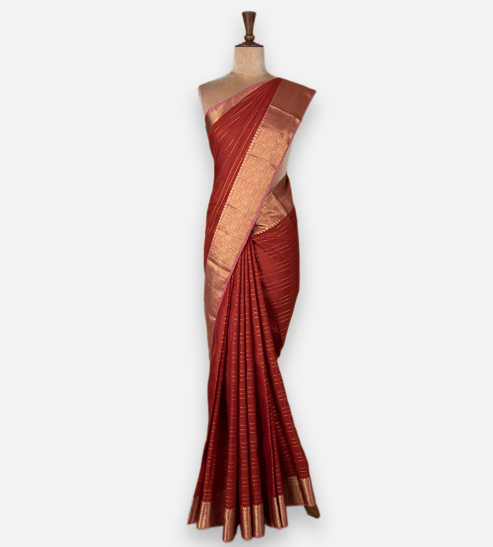 Maroon Soft Silk Saree