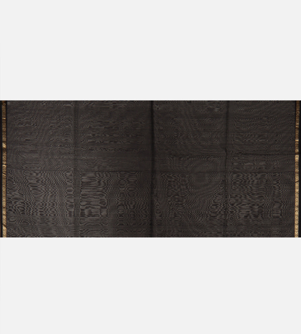 Black Maheshwari Cotton Saree