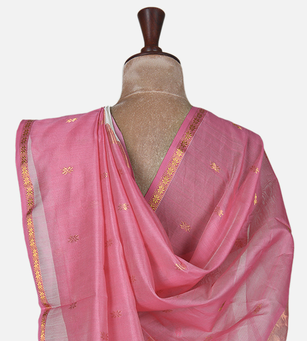 Off-White Maheshwari Cotton Saree