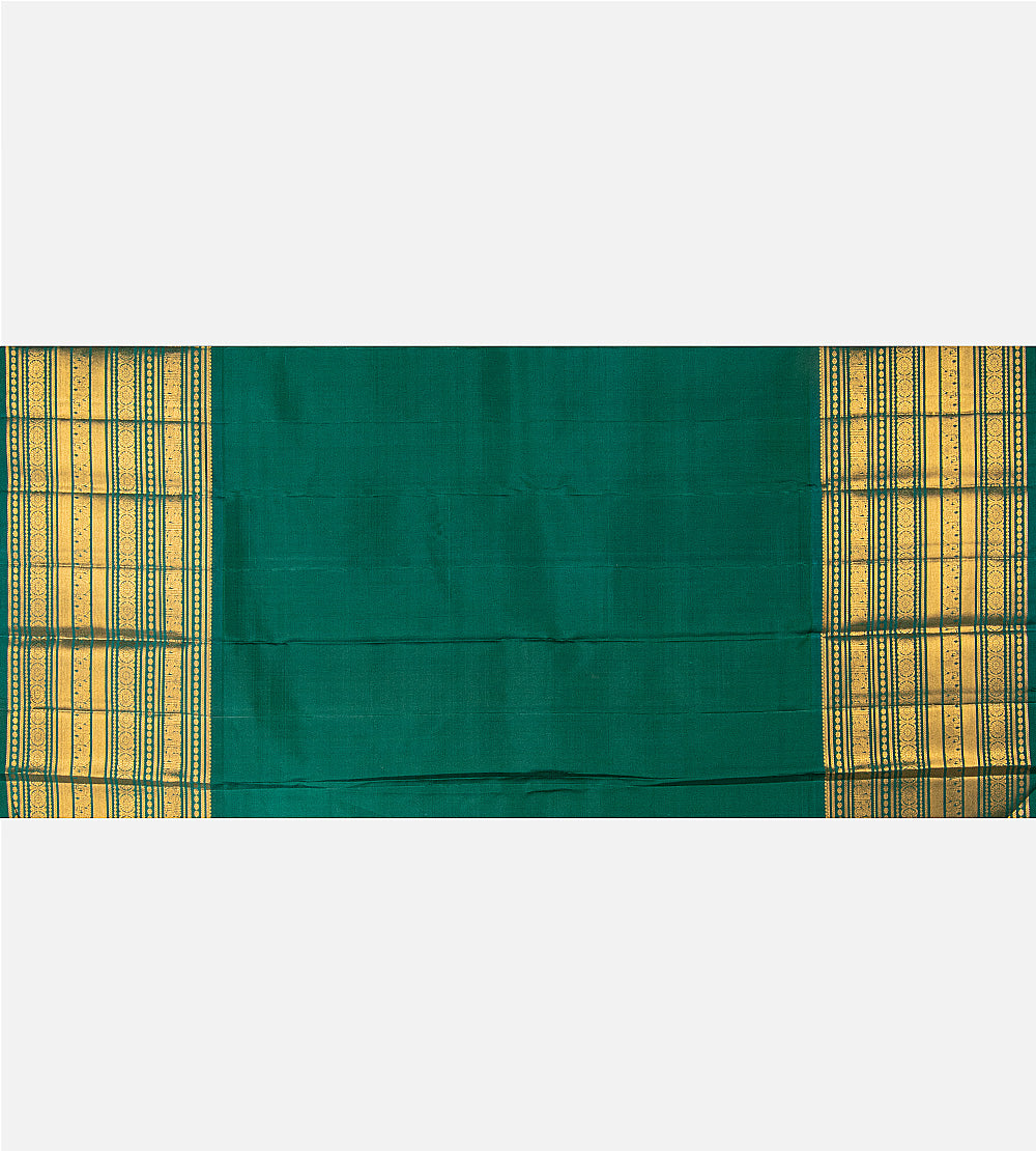 Yellow Kanchipuram Silk Saree