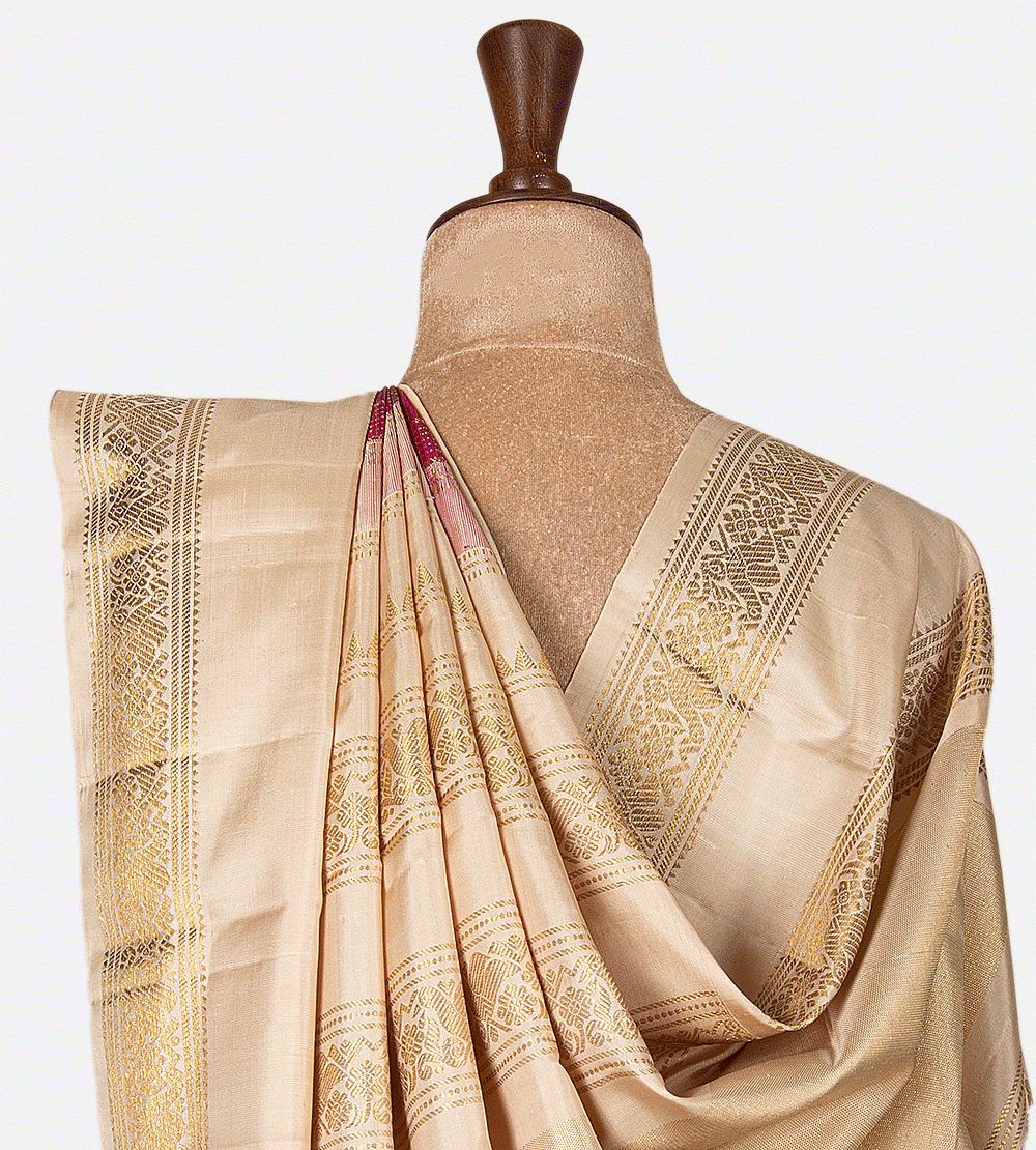 Berry Pink Kanchipuram Silk Saree