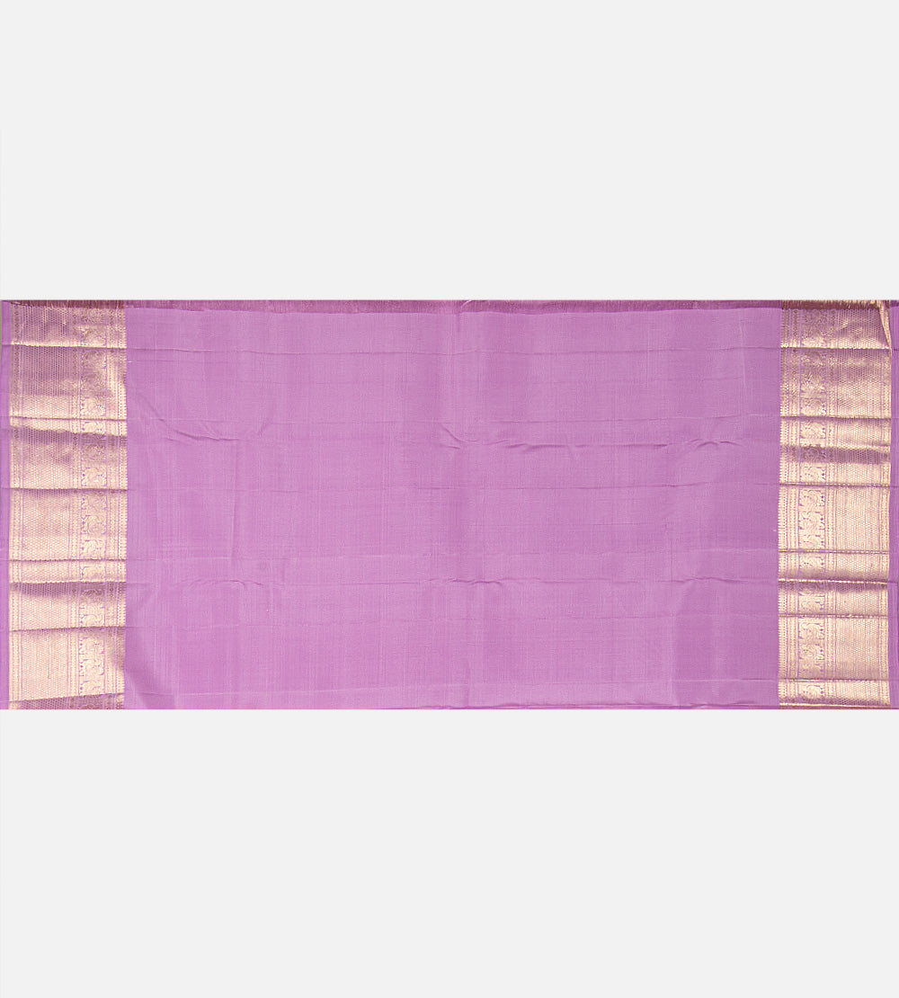 Lavender Kanchipuram Silk Saree