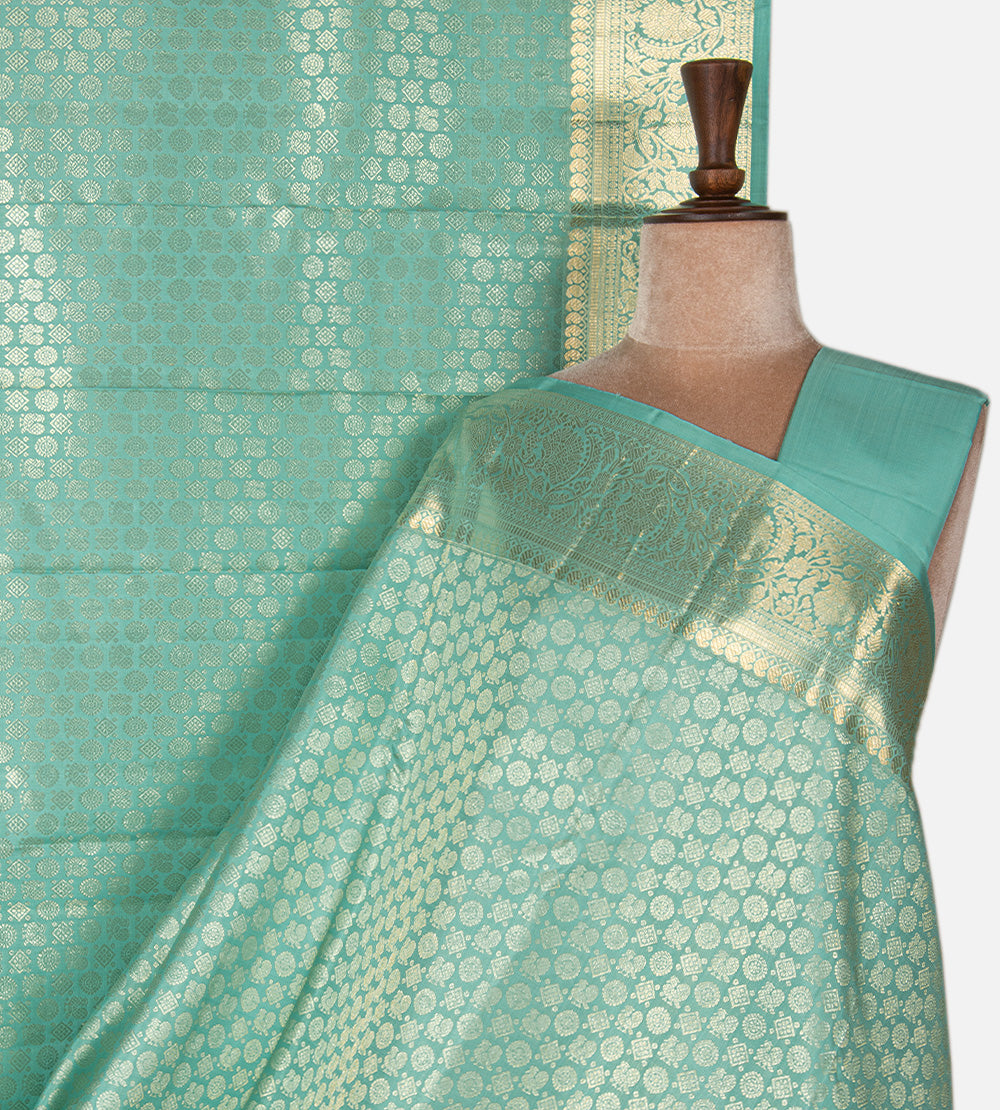 Blue Kanchipuram Silk Saree
