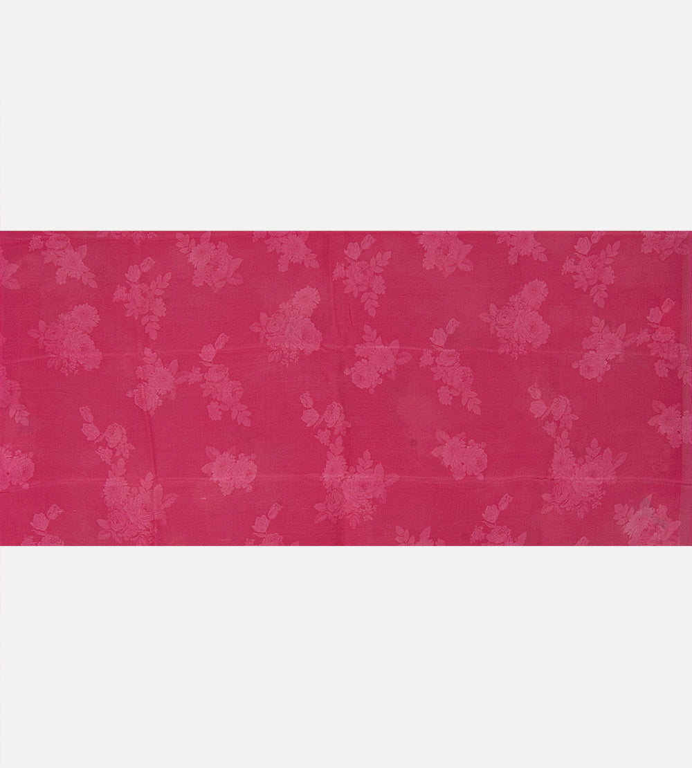 Pink Chiffon Saree