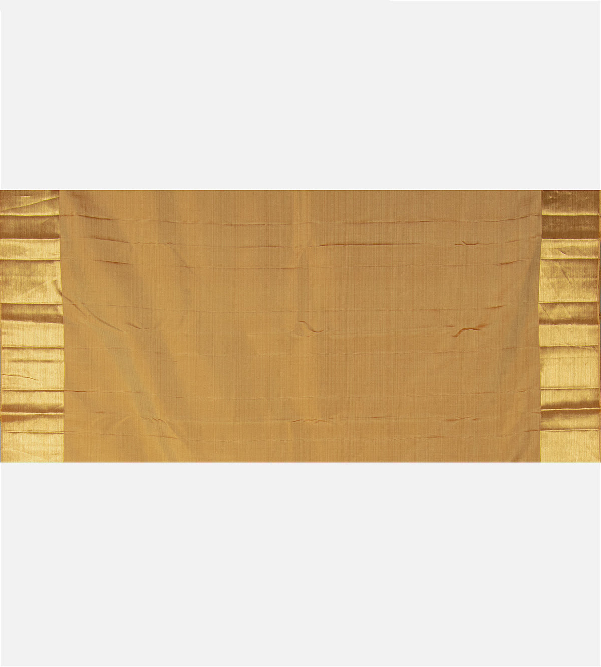 Antique gold color Kanchipuram Silk Saree