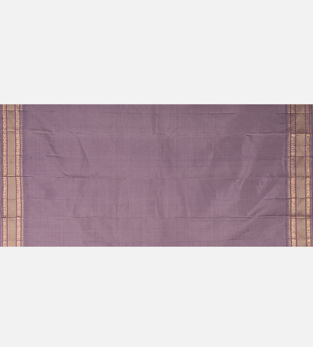 Off-White Kanchipuram Silk Saree
