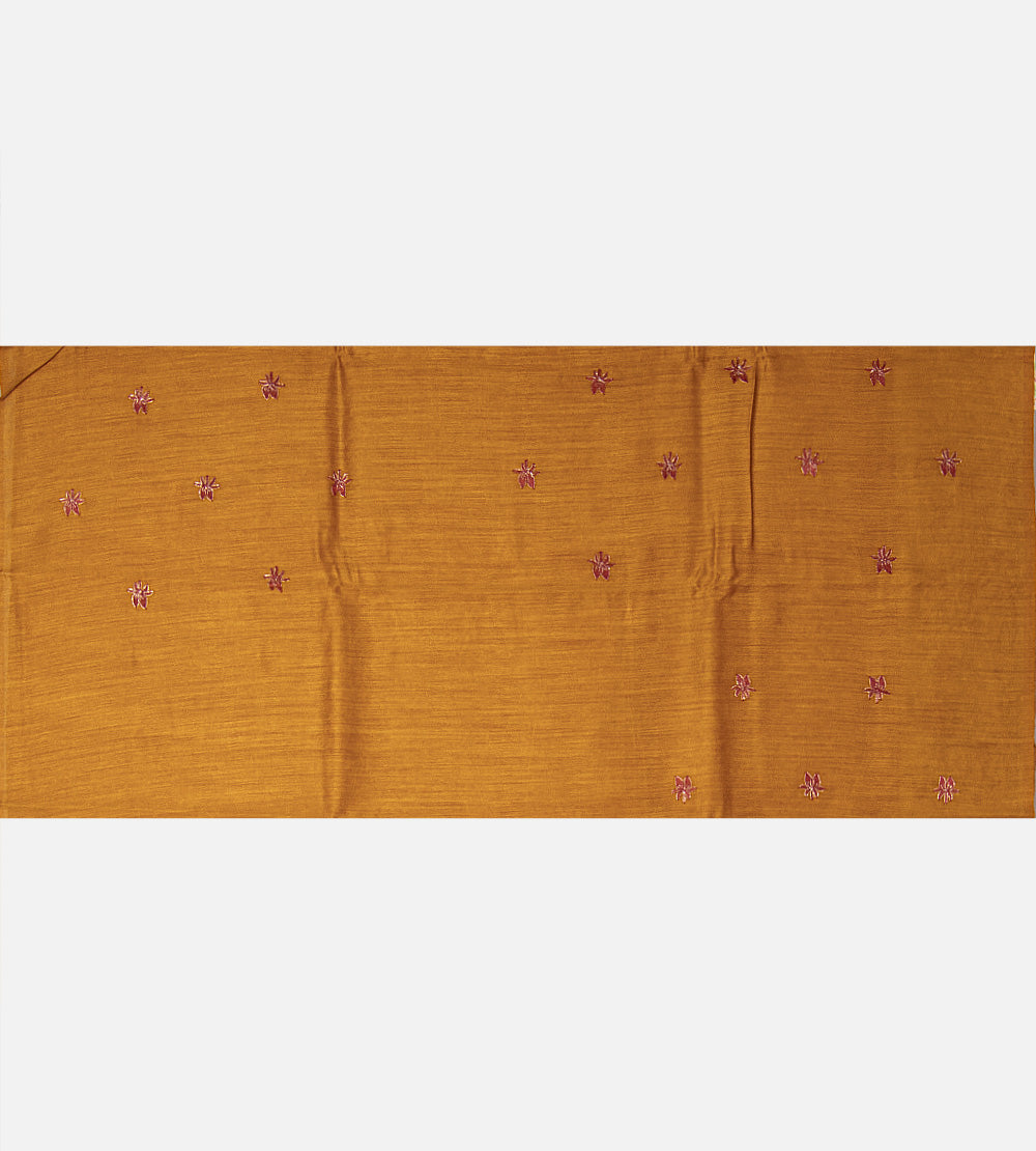 Red Moonga Tussar Saree
