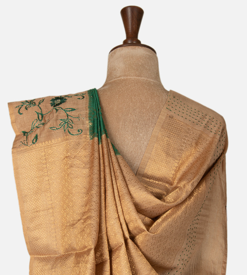 Green Moonga Tussar Saree