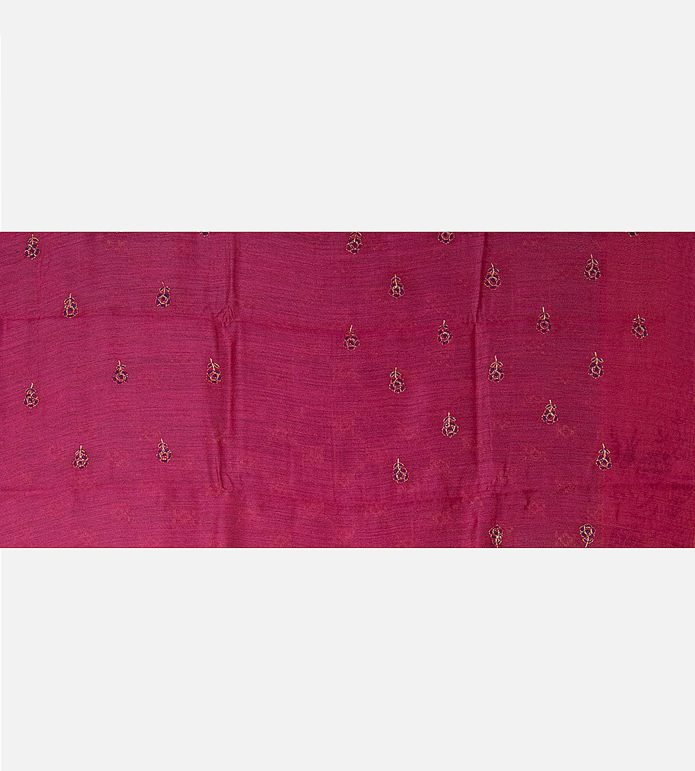 Purple Moonga Tussar Saree