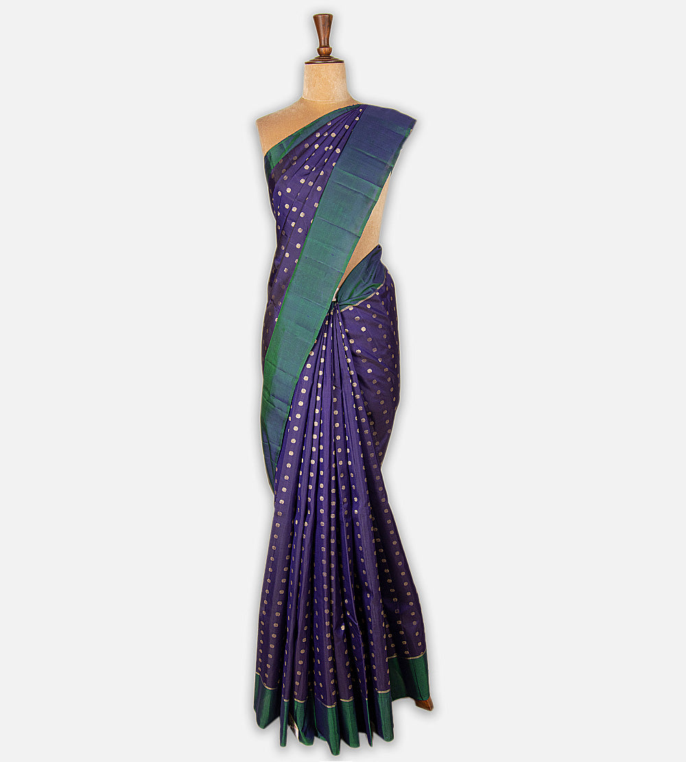 Blue Kanchipuram Silk Saree