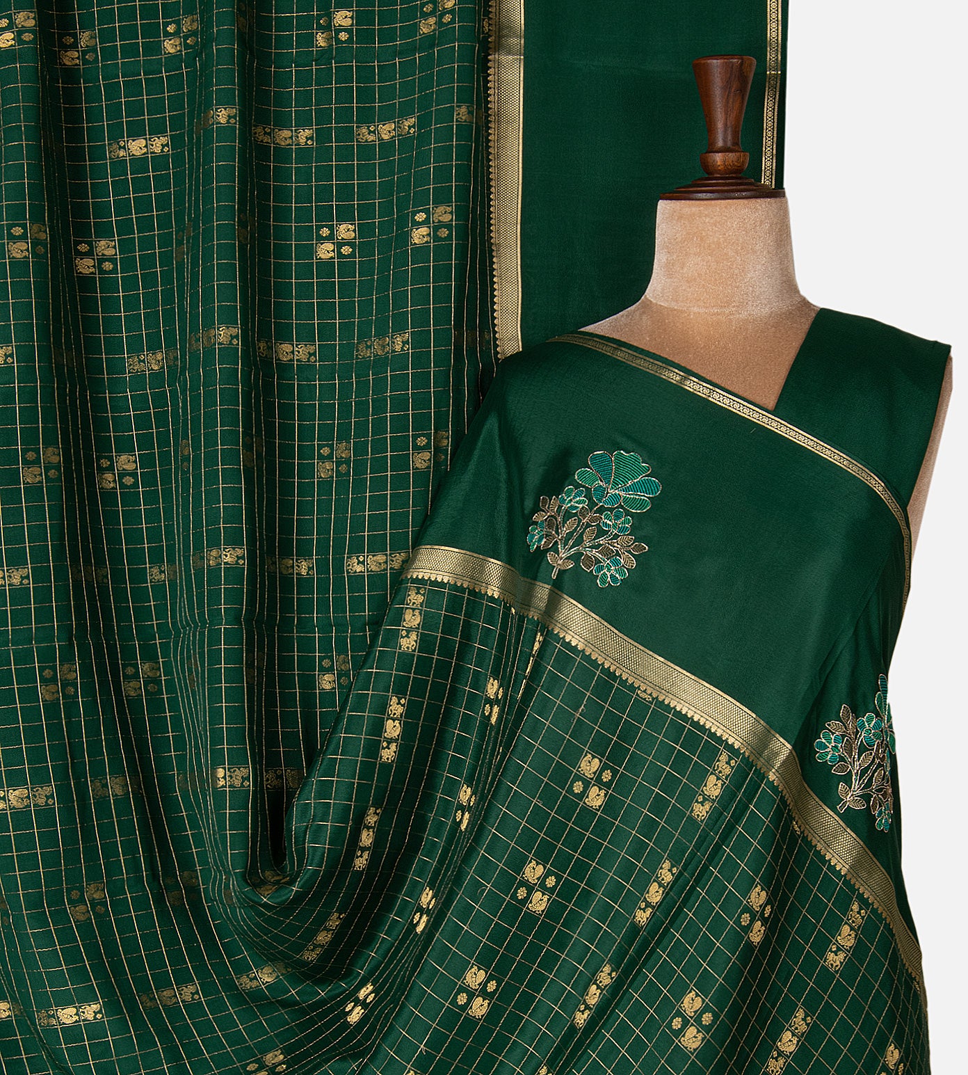 Green Mysore Silk Saree