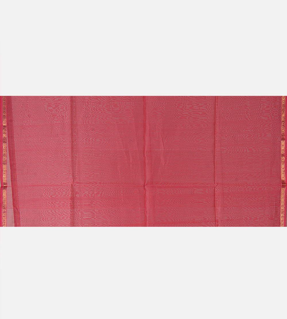 Pink Maheshwari Cotton Saree