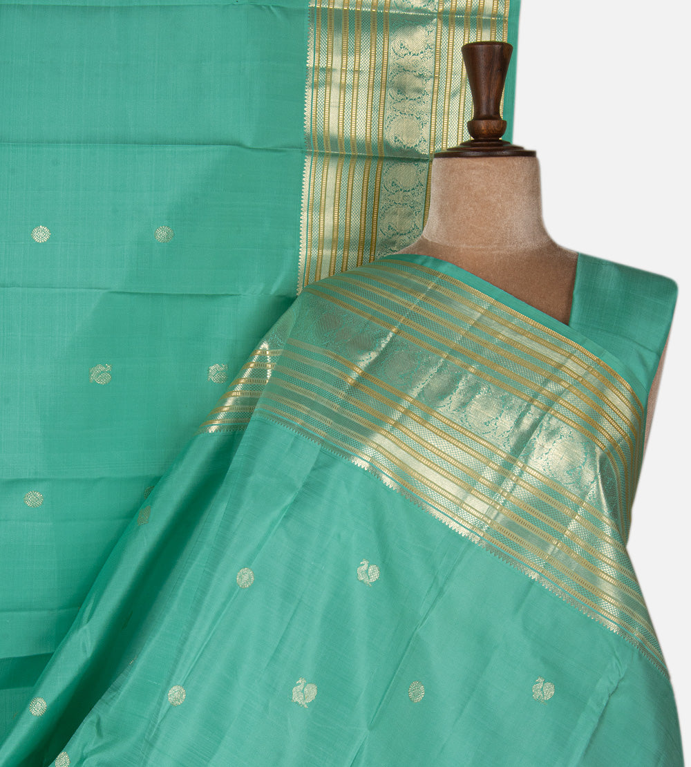 Blue Kanchipuram Silk Saree