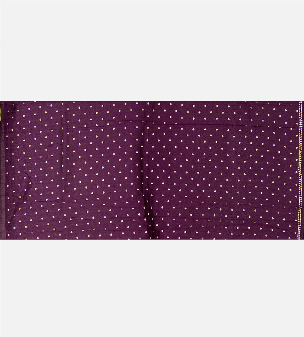 Purple Organza Saree