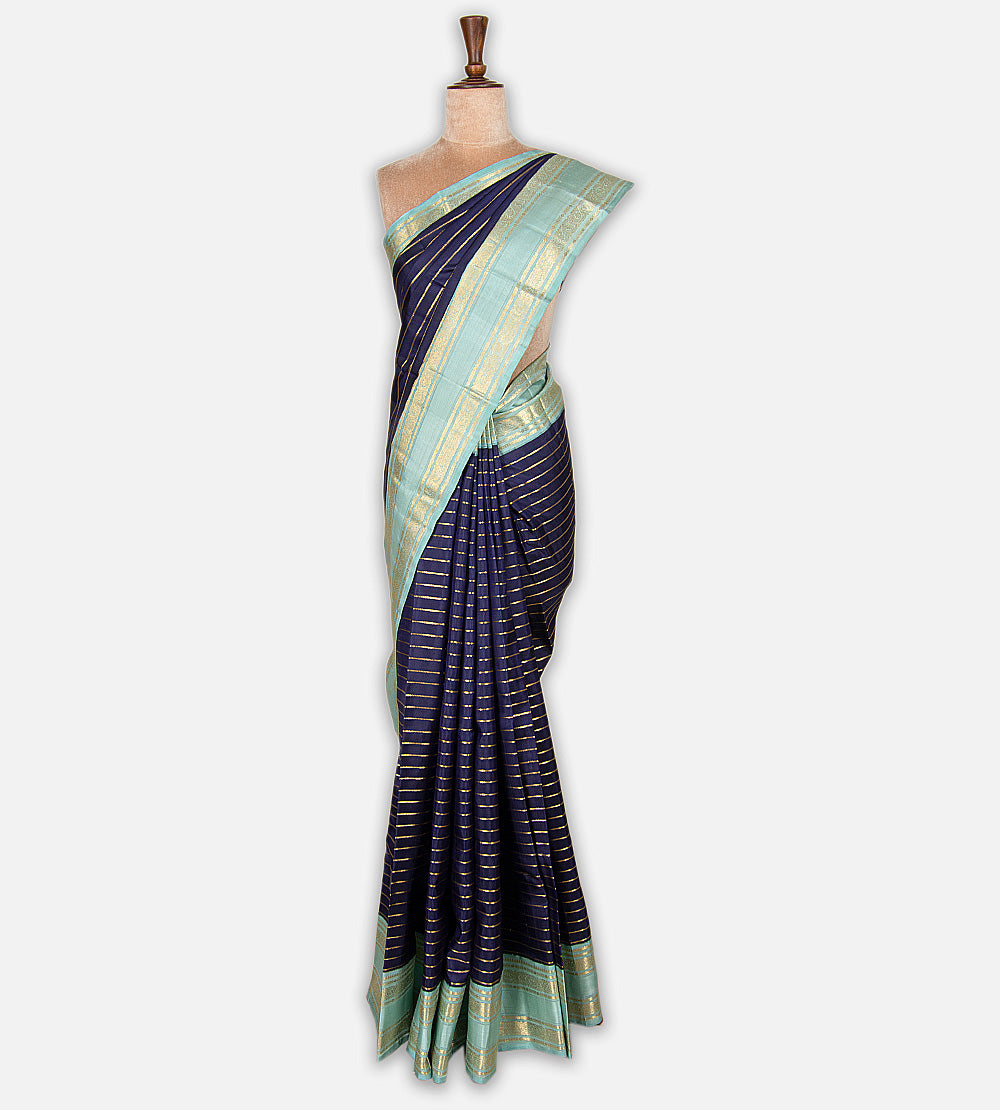 Blue Kanchipuram Silk Saree
