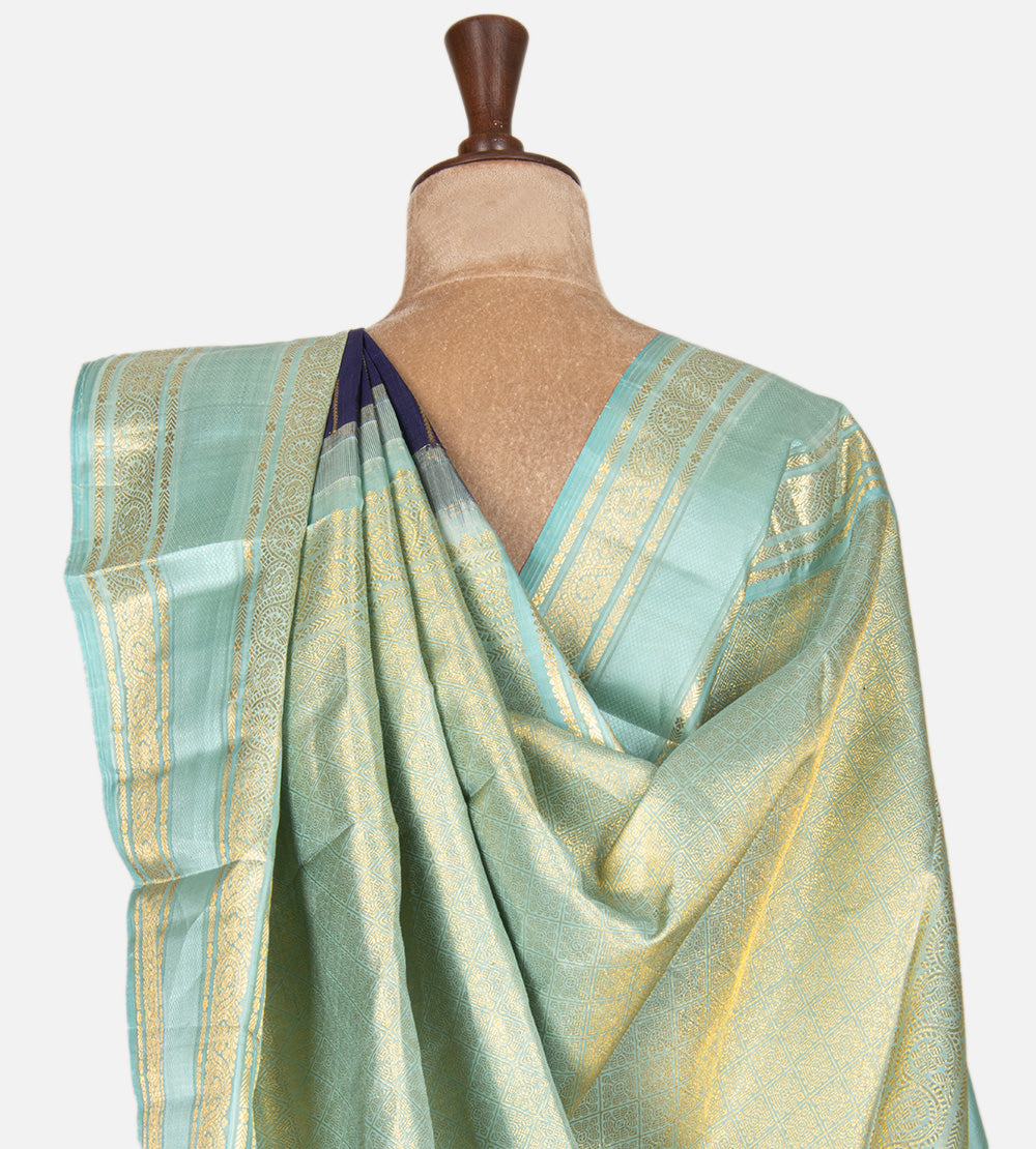 Blue Kanchipuram Silk Saree