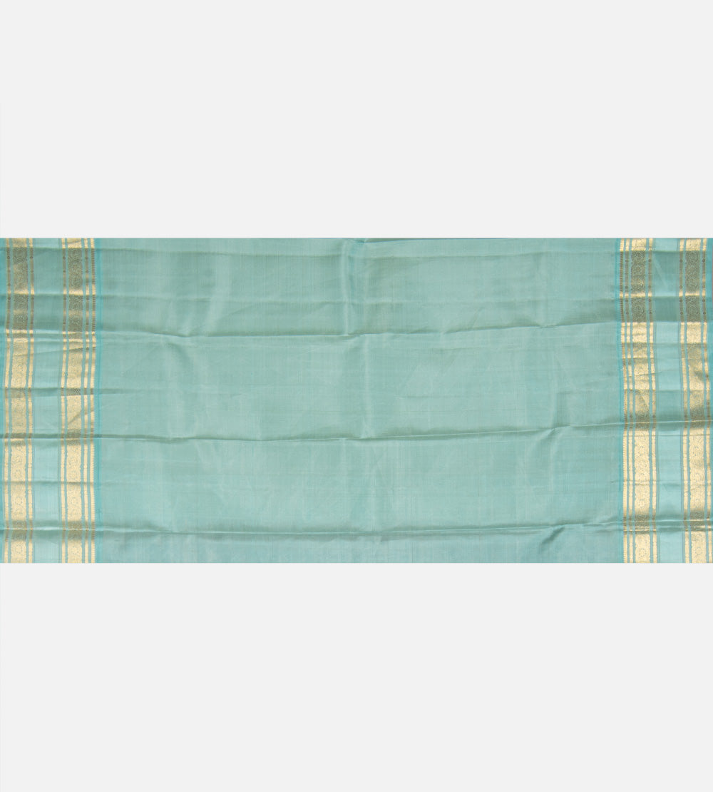 Blue Kanchipuram Silk Saree