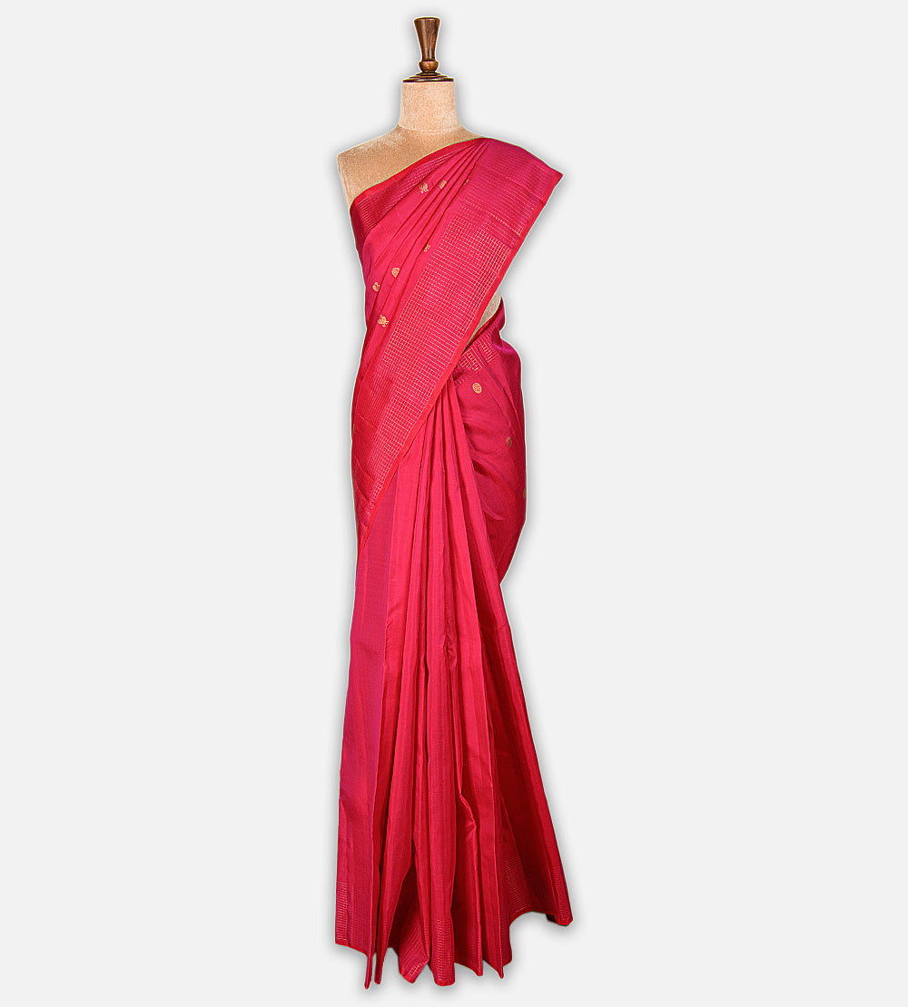 Pink Kanchipuram Silk Saree