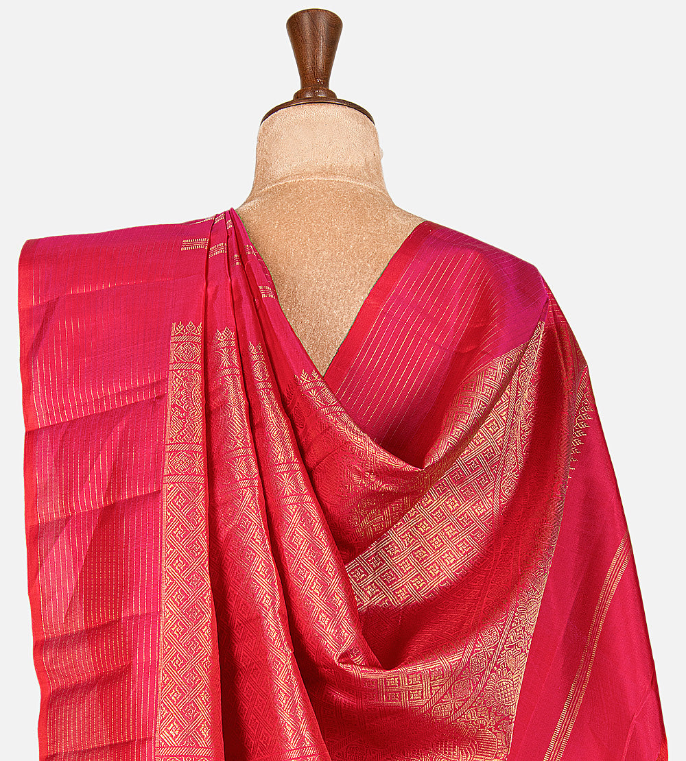 Pink Kanchipuram Silk Saree