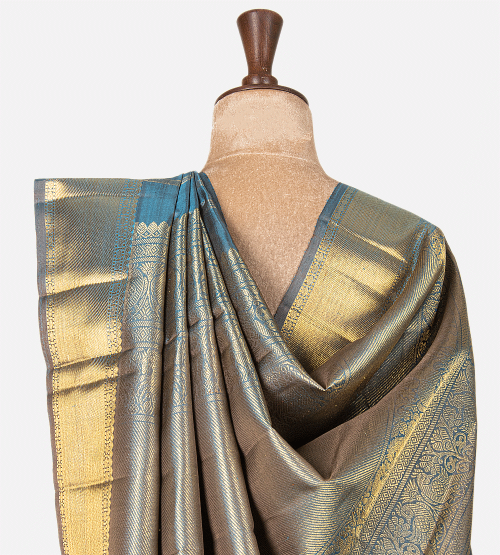 Blue Kanchipuram Silk Saree