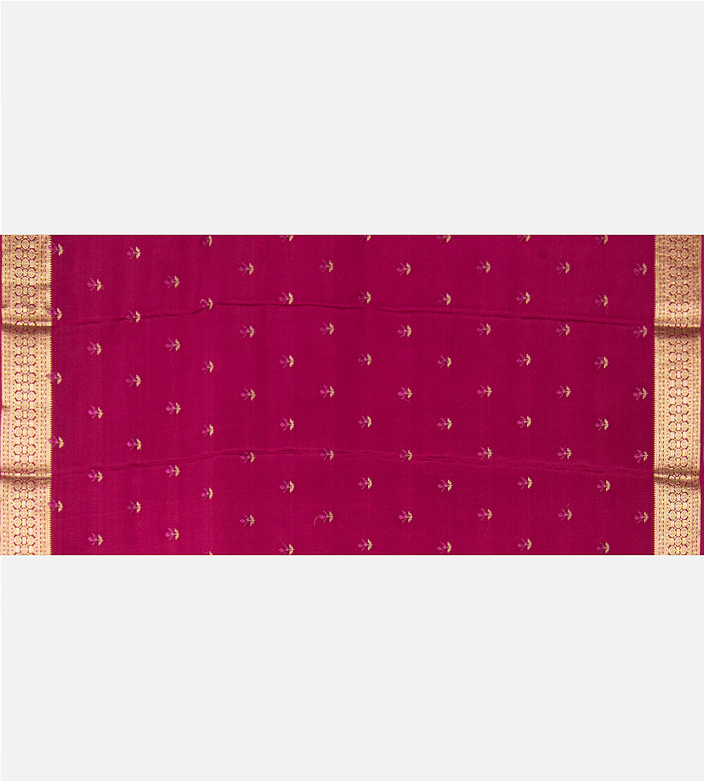 Pink Mysore Silk Saree