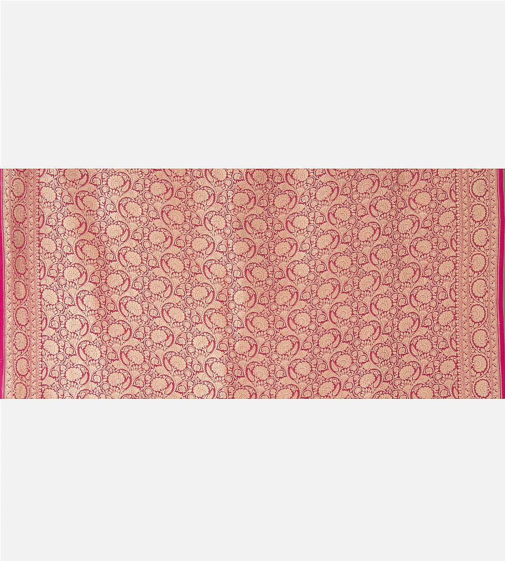 Pink Georgette Saree