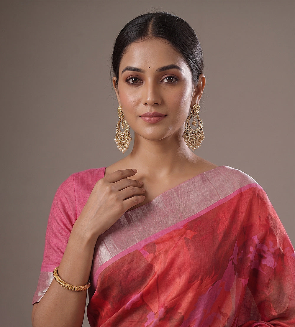 Multicolour Tussar Saree