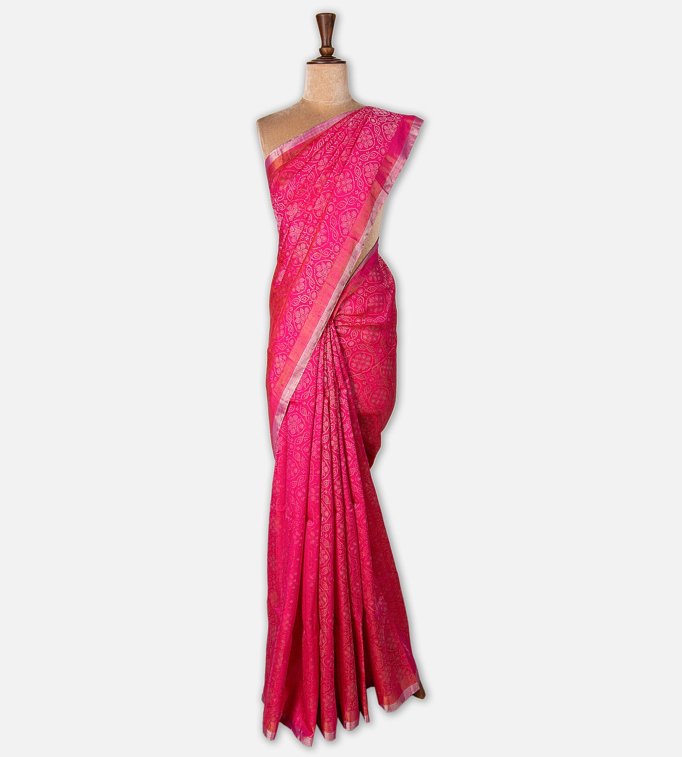 Pink Raw Silk Saree