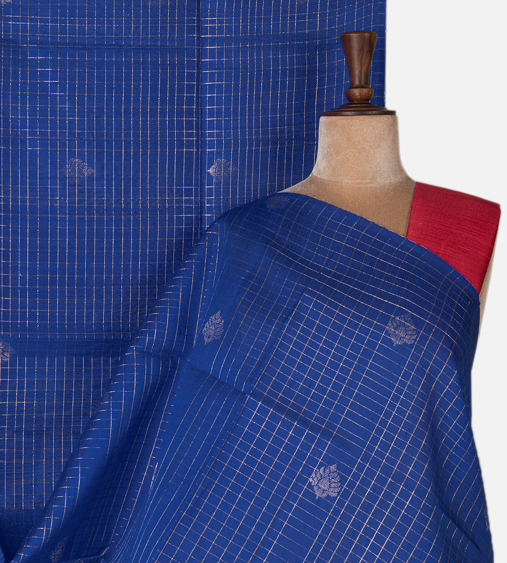 Blue Raw Silk Saree