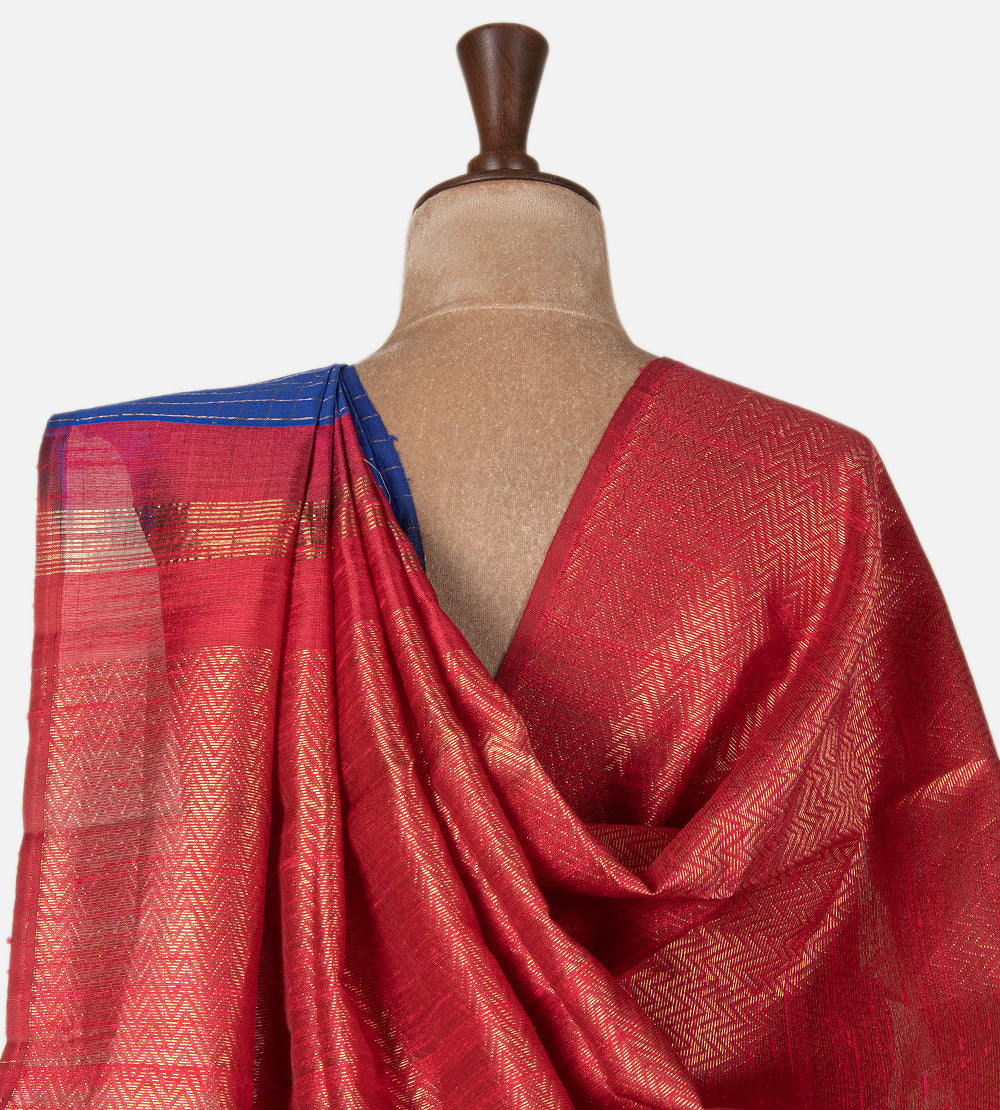 Blue Raw Silk Saree