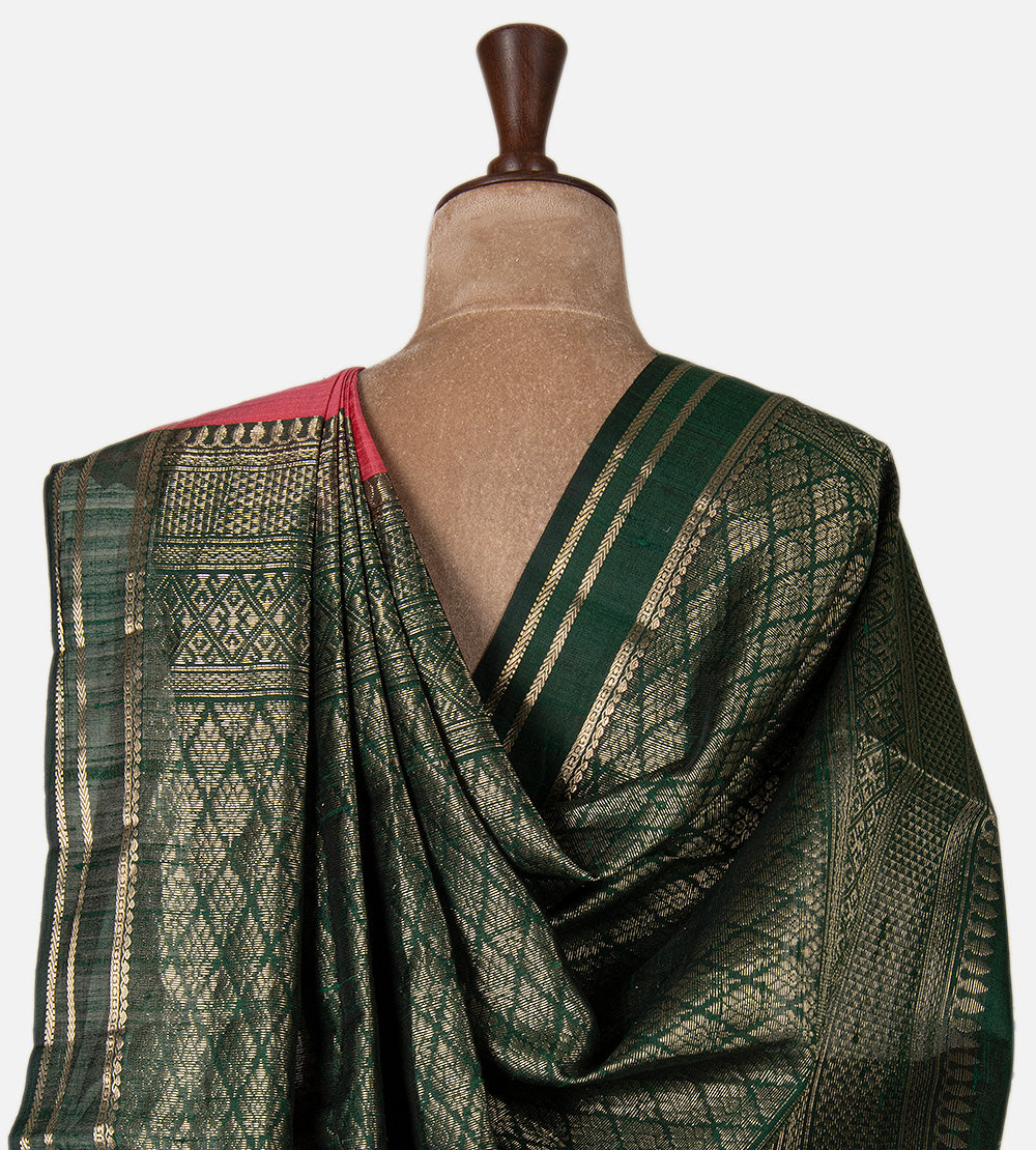 Pink Raw Silk Saree