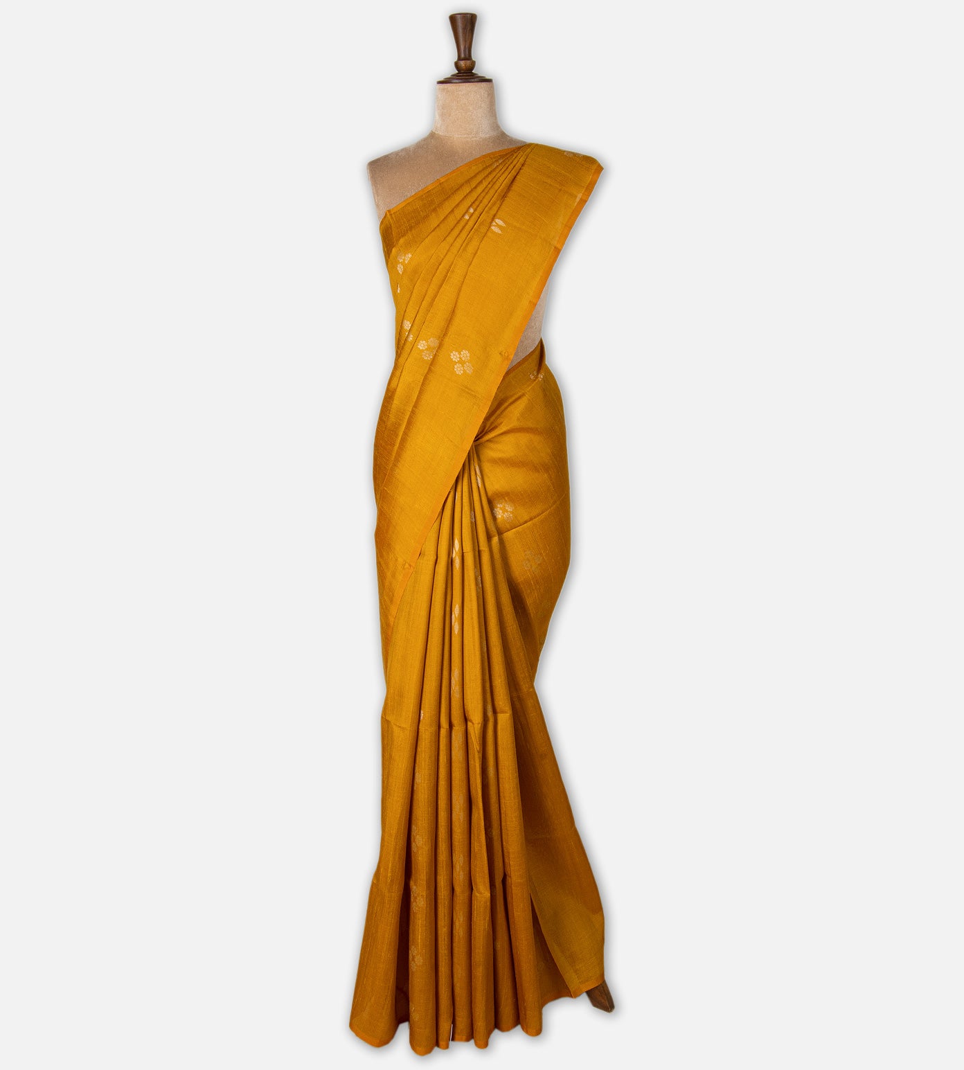 Yellow Raw Silk Saree