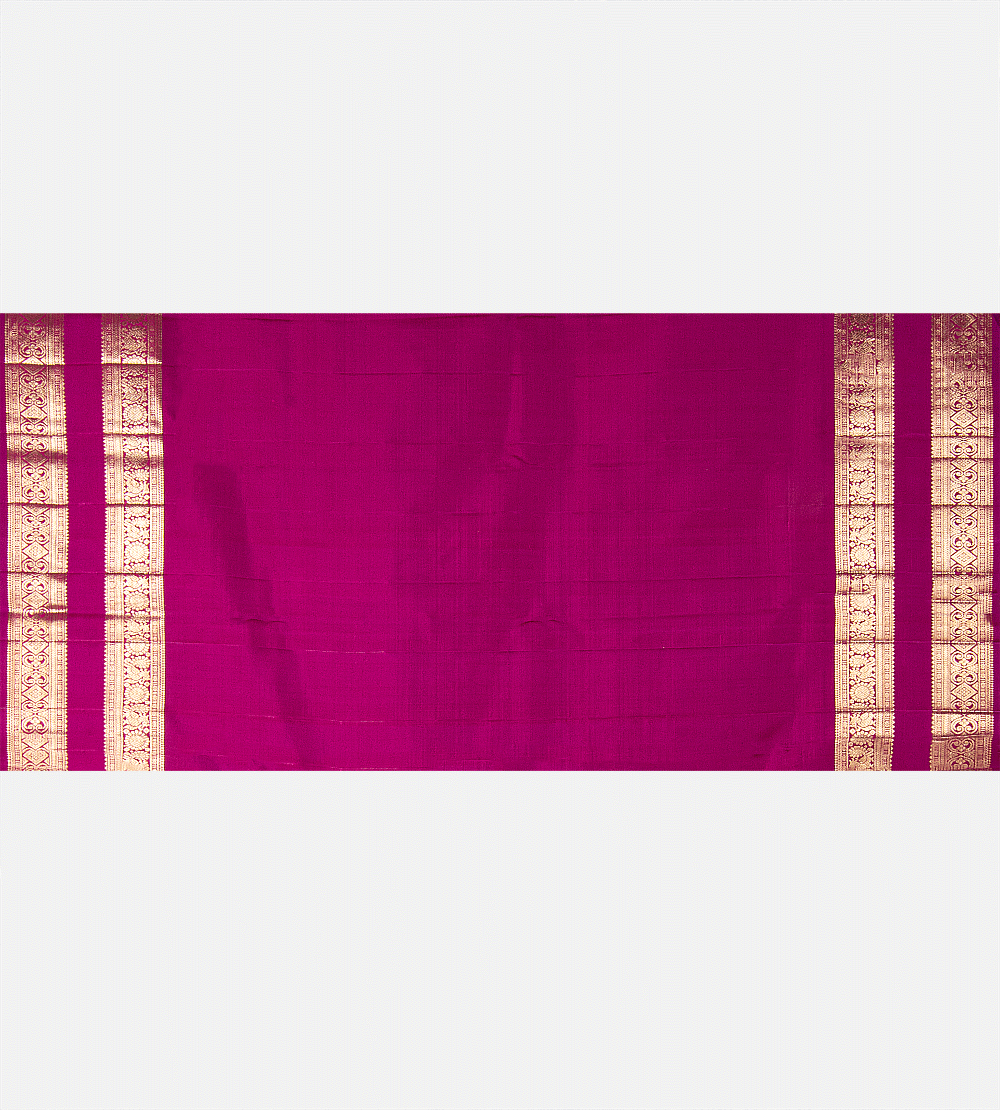 Powder Blue Kanchipuram Silk Saree