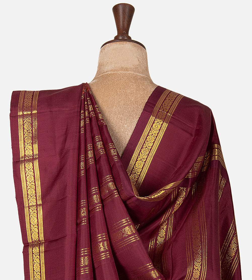 Yellow Kanchipuram Silk Saree