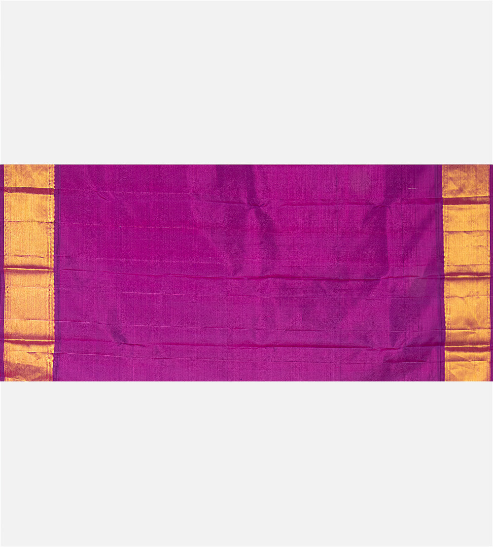 Aqua Green Kanchipuram Silk Saree