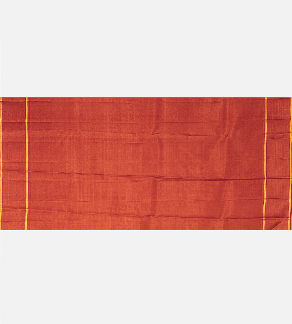 Peach Kanchipuram Silk Saree