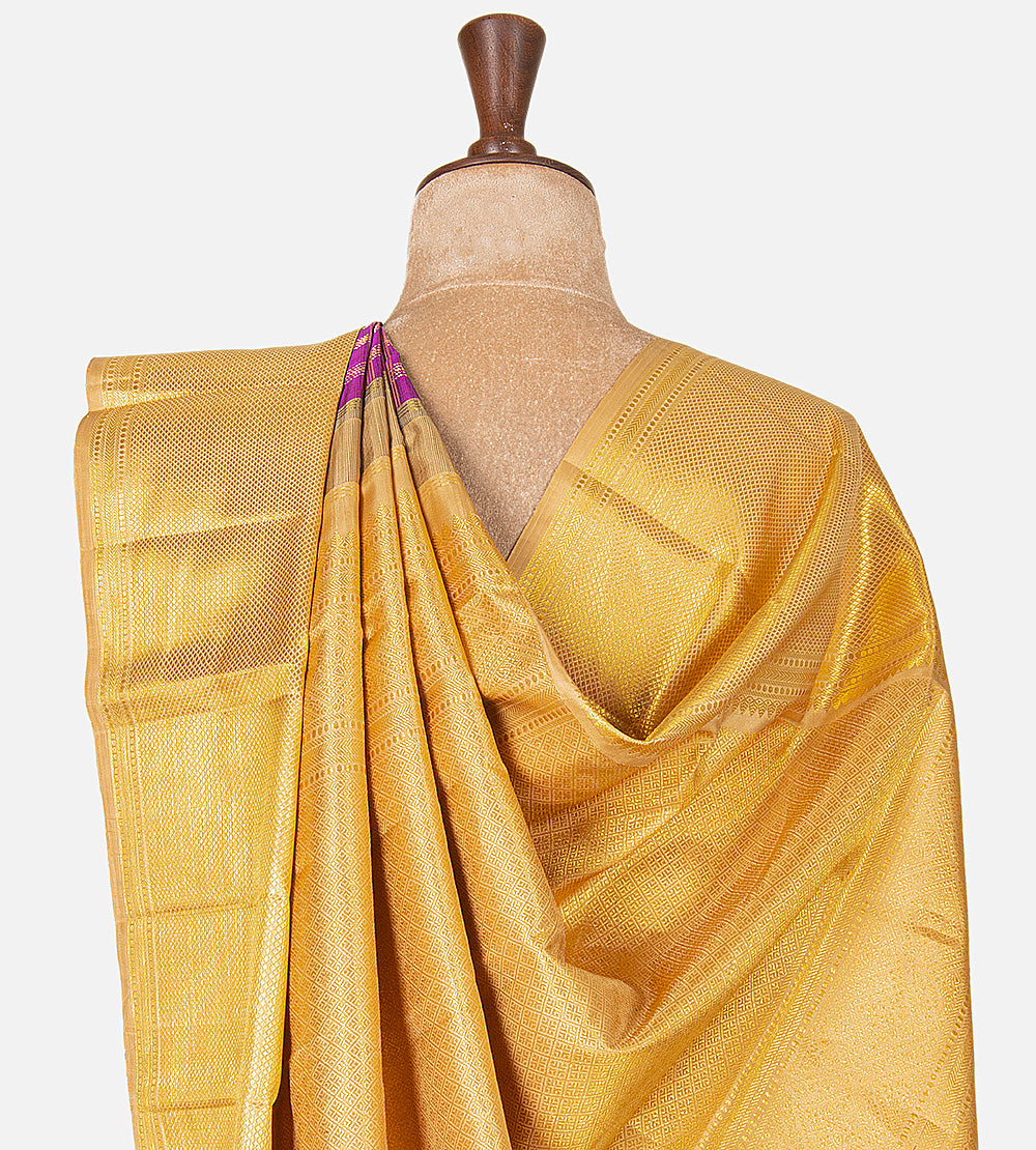 Purple Kanchipuram Silk Saree