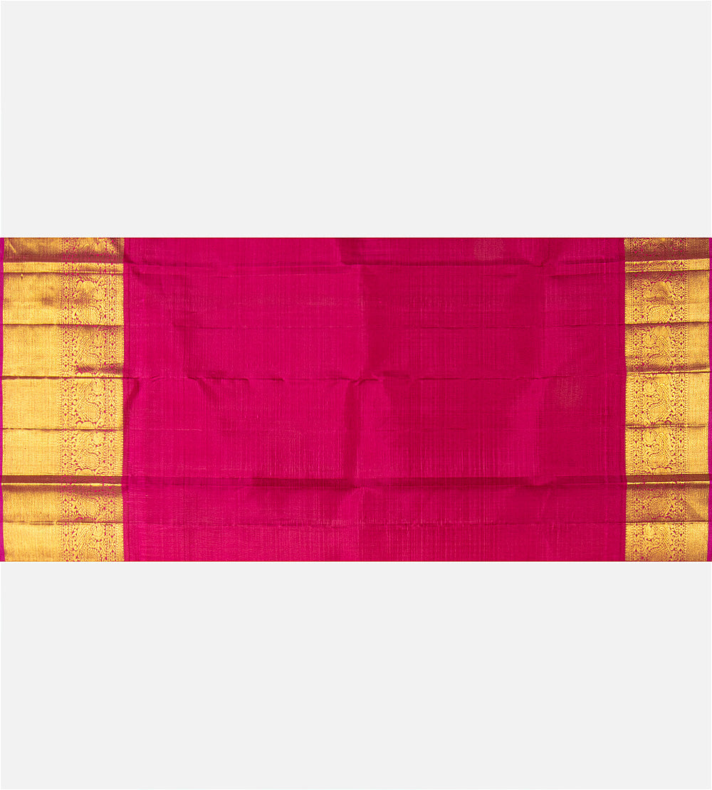 Peach Kanchipuram Silk Saree