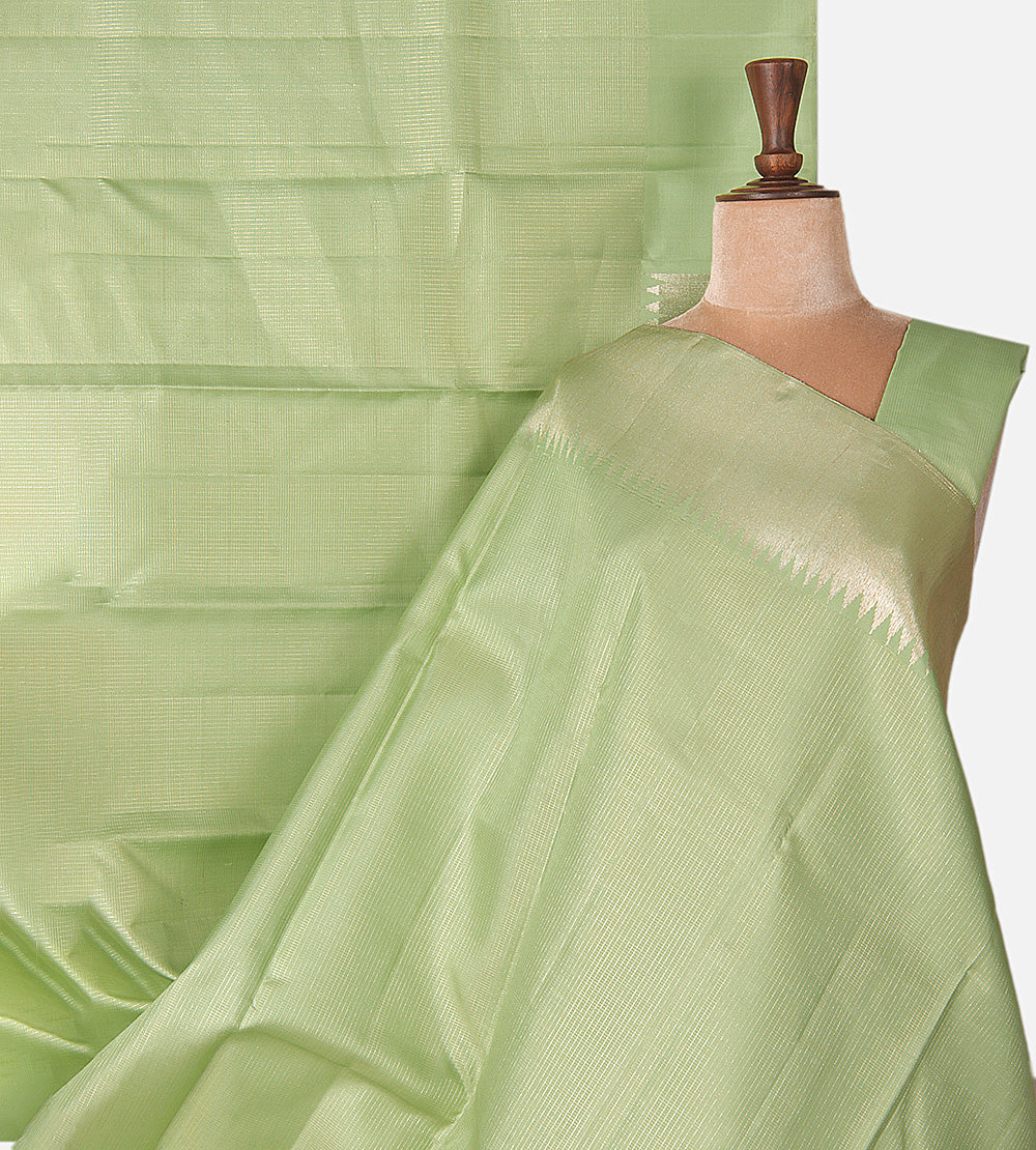 Light Green Kanchipuram Silk Saree