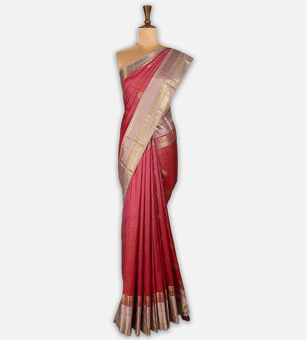 Pink Kanchipuram Silk Saree