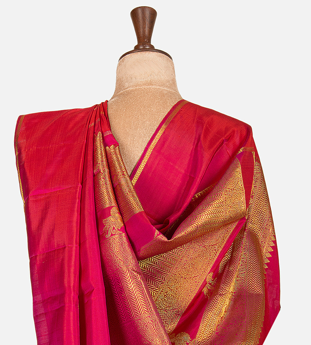 Red Kanchipuram Silk Saree