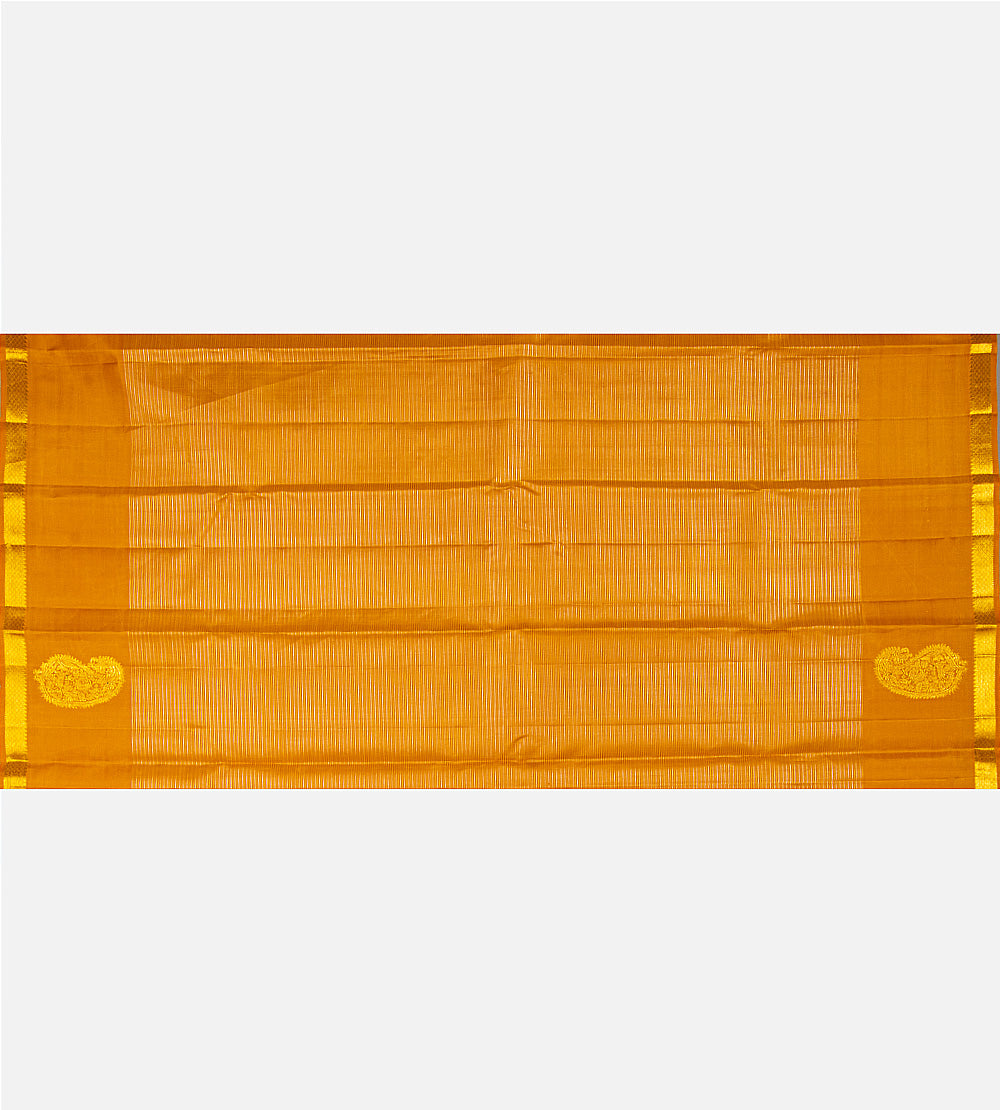 Yellow Kanchipuram Silk Saree