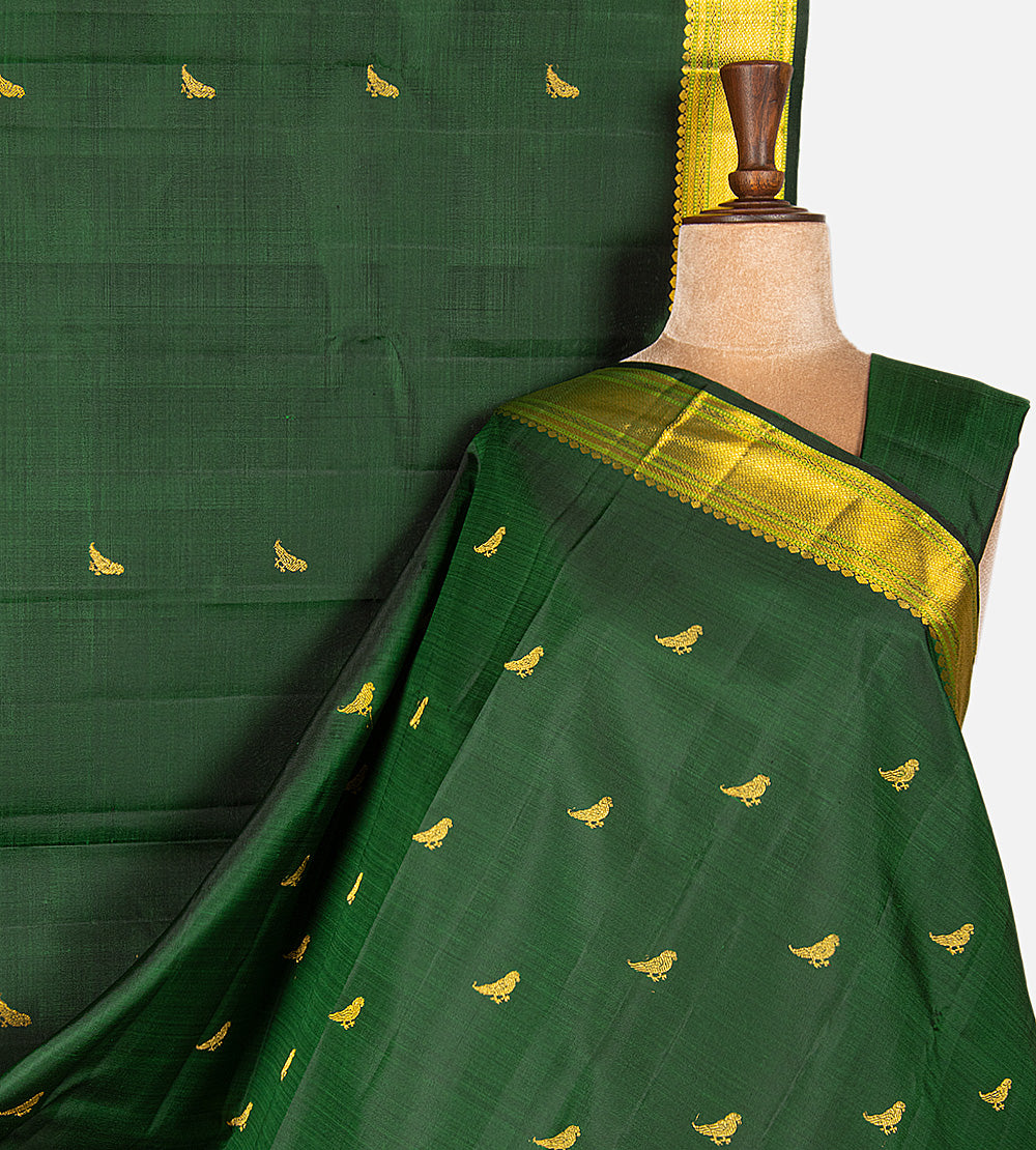 Green Kanchipuram Silk Saree