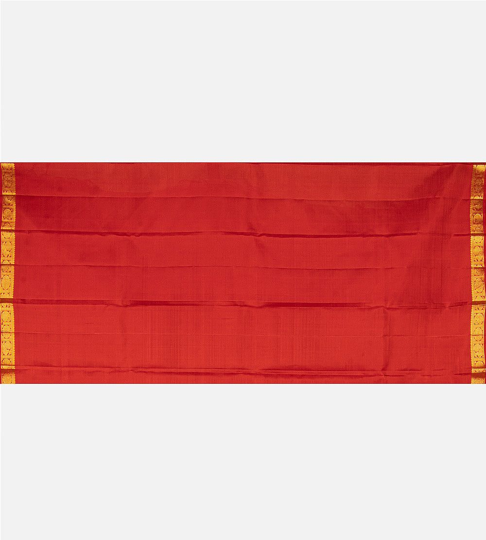 Yellow Kanchipuram Silk Saree