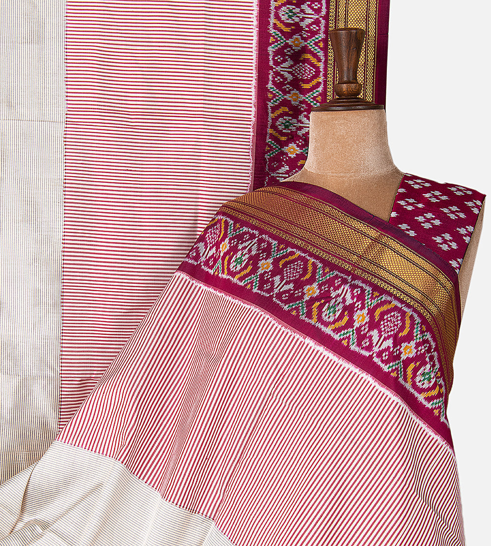 Multicolour Ikkat Silk Saree