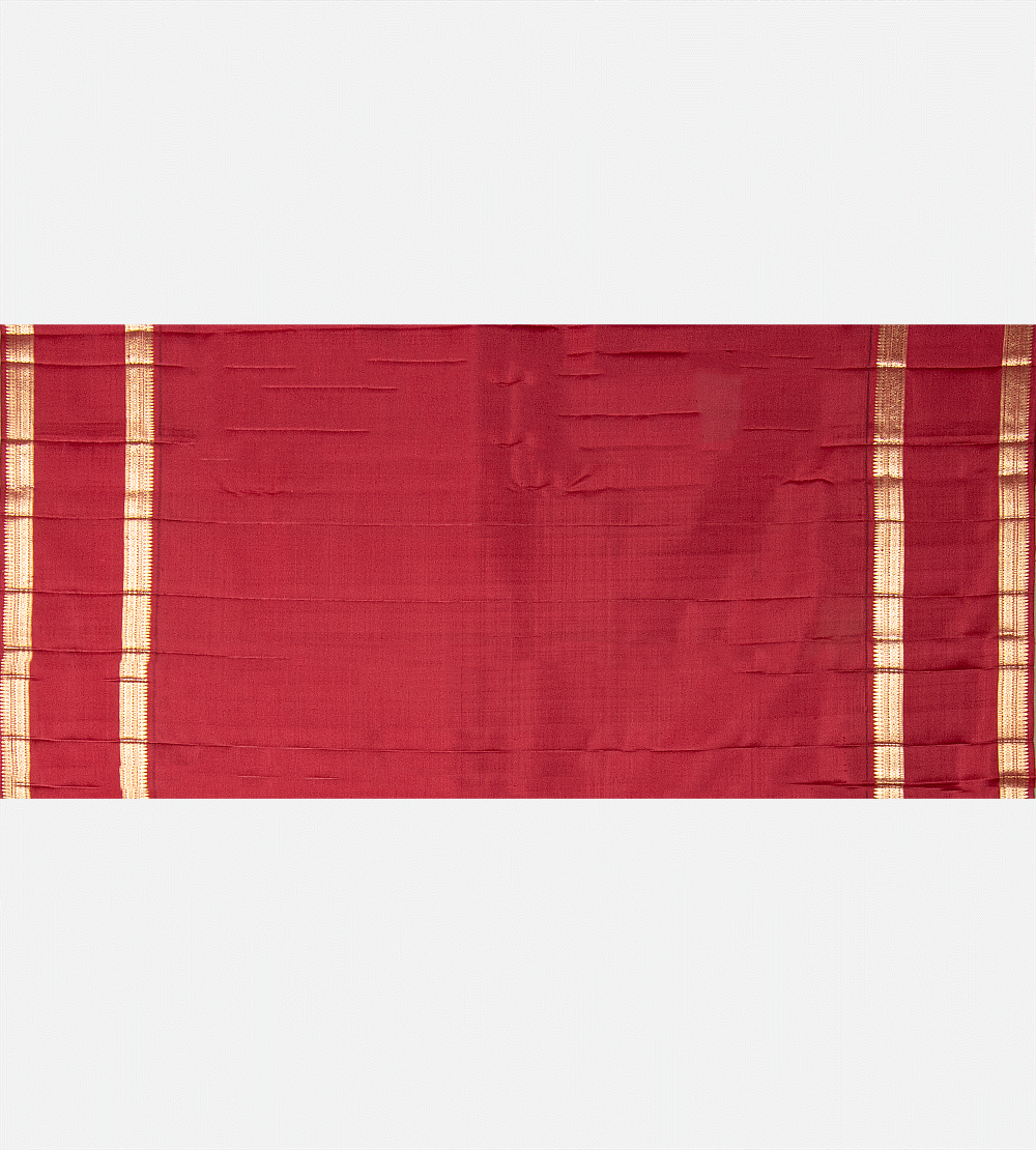 Orange Kanchipuram Silk Saree