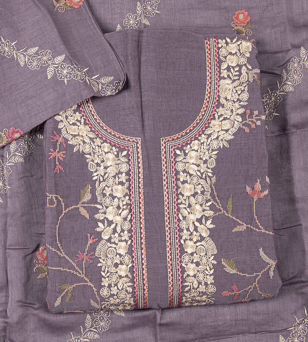Dusty Lavender Mul Cotton Salwar