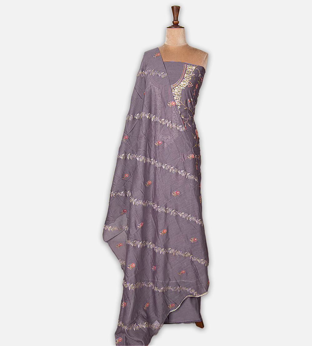 Dusty Lavender Mul Cotton Salwar