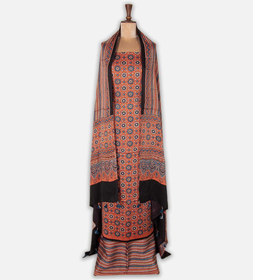 Terracotta Modal Silk Salwar