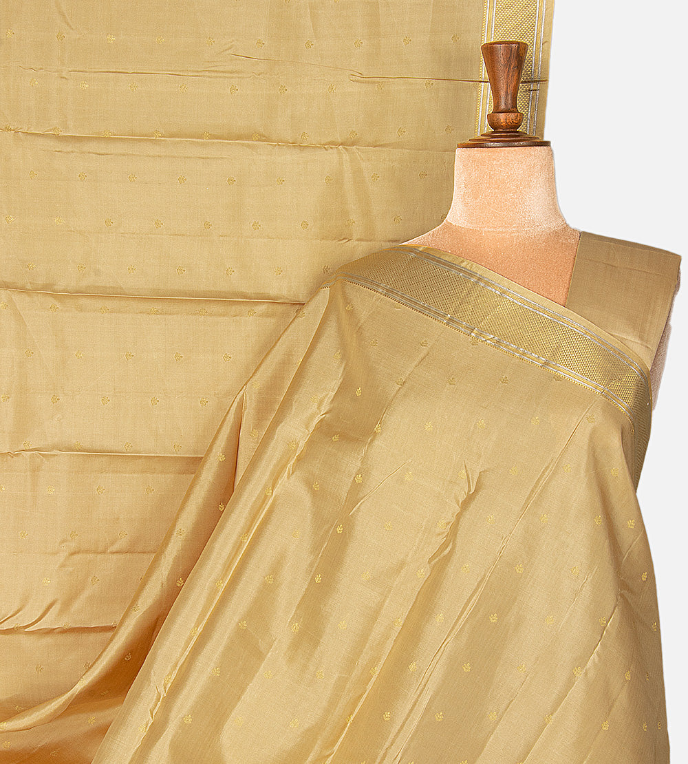 Beige Soft Silk Saree